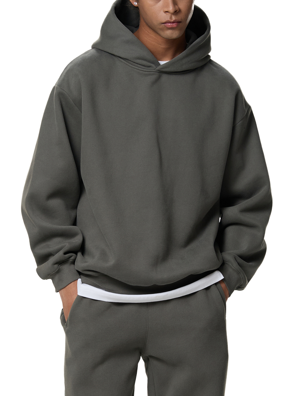 Fleeced Boxy Hoodie – Essential Streetwear | Tapstitch-5
